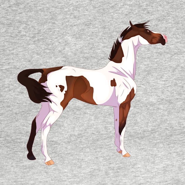 Tobiano Paint Horse by kelseydjpaint